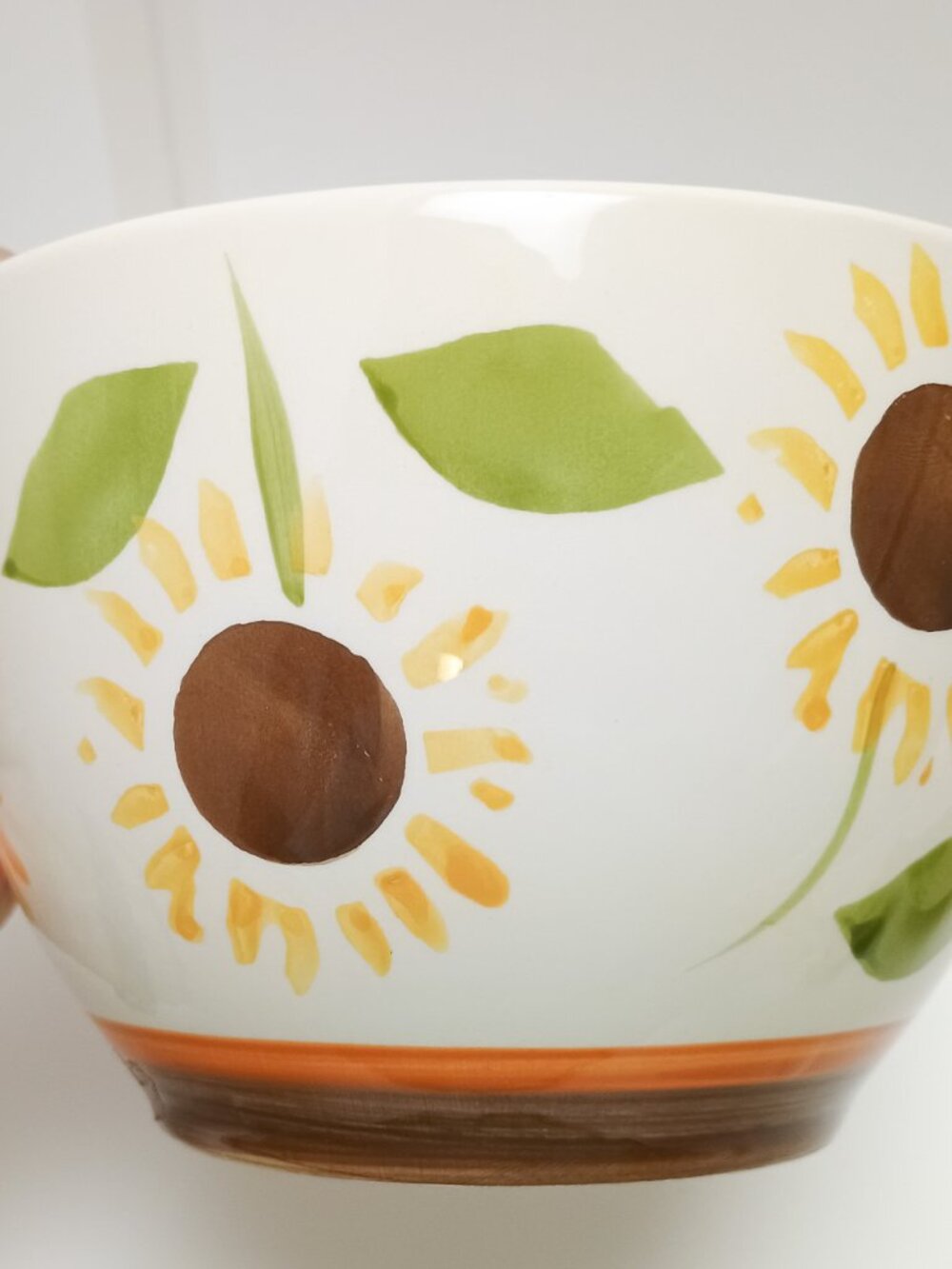Nantucket Home Sunflower Nesting Mixing / Serving Bowl Set, 6" 5" & 4", Ceramic - Picture 4 of 7
